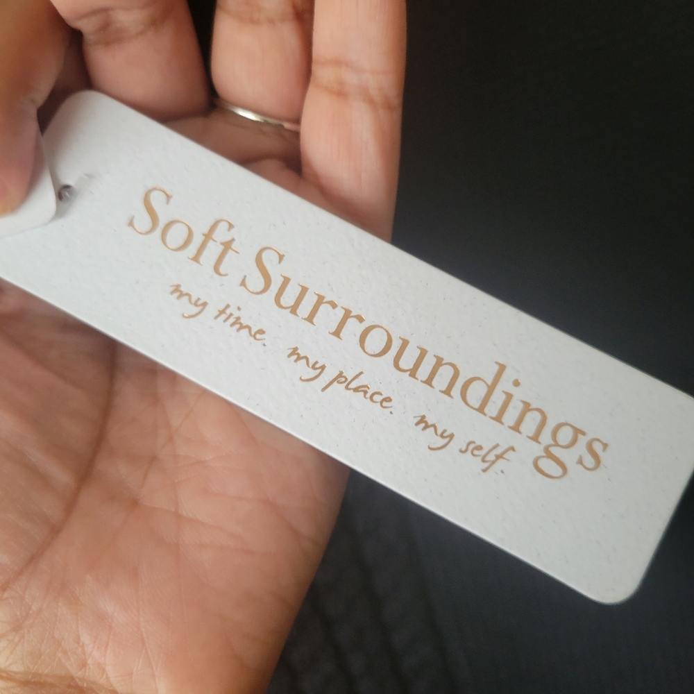 Soft Surroundings Black Sydney Cable Knit Long Sleeve Sweater. Size XL. - Picture 6 of 7